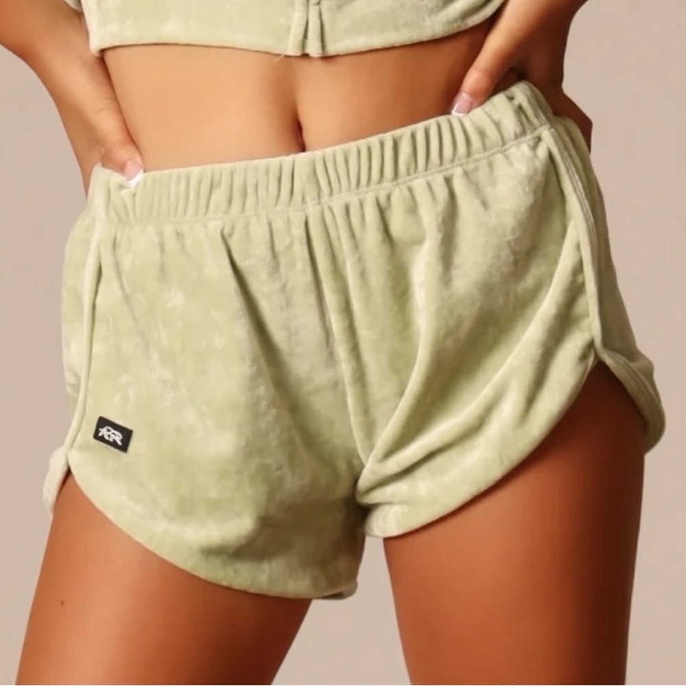 Tiger Friday Velour Cropped Sweatshirt & Shorts Set - Picture 4 of 5